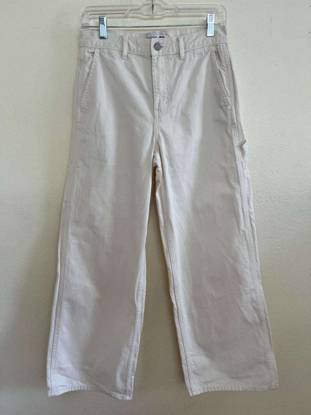 JW Anderson Uniqlo Collaboration Painter Pants Off White/Cream  Color  Size 24”
